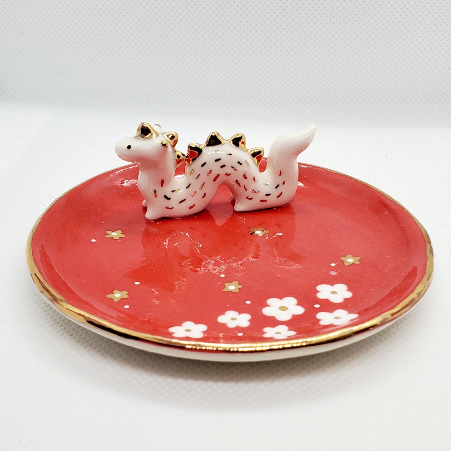 Dragon Trinket Dish - Red