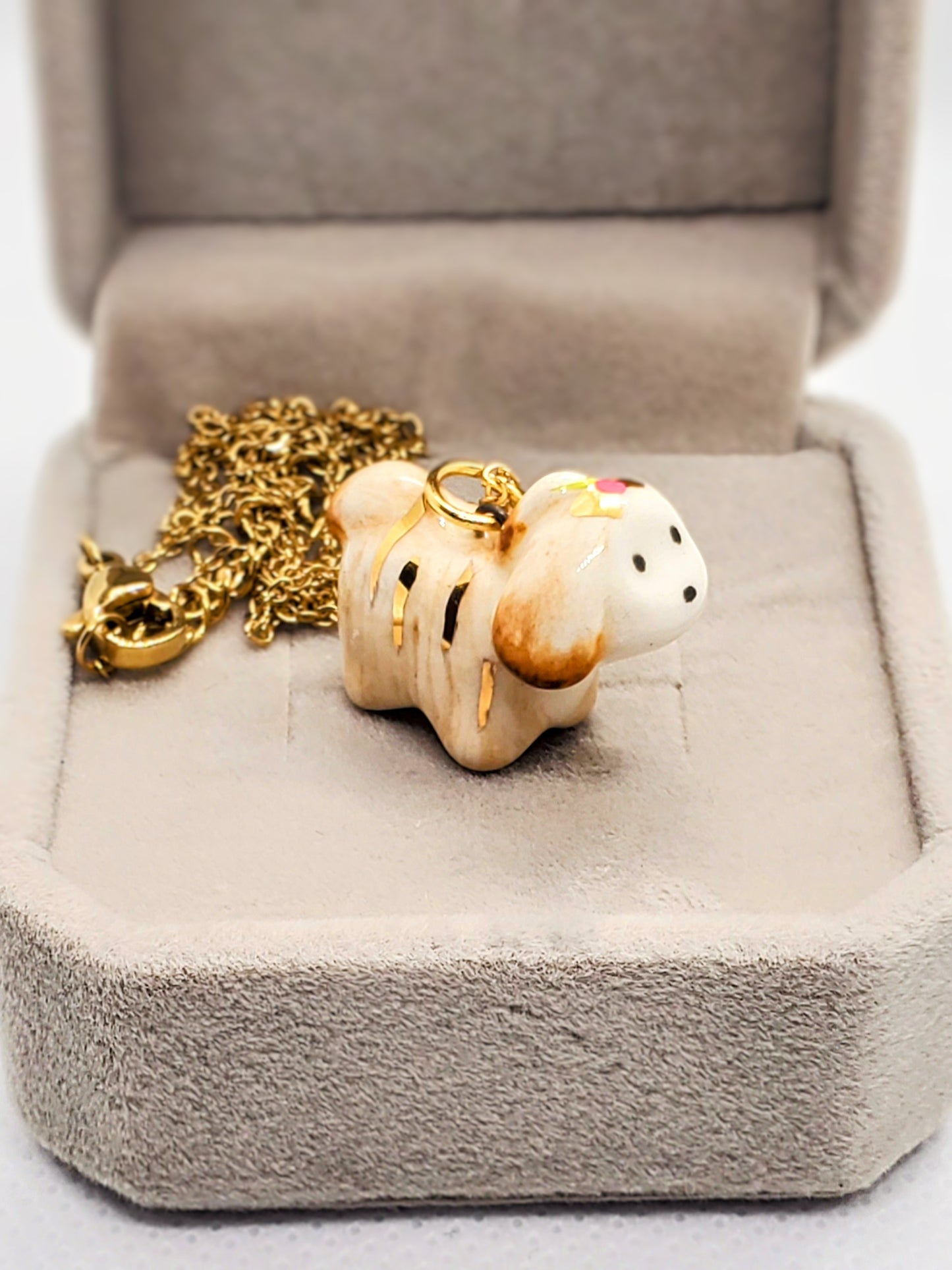Shih Tzu Puppy Pendant Necklace