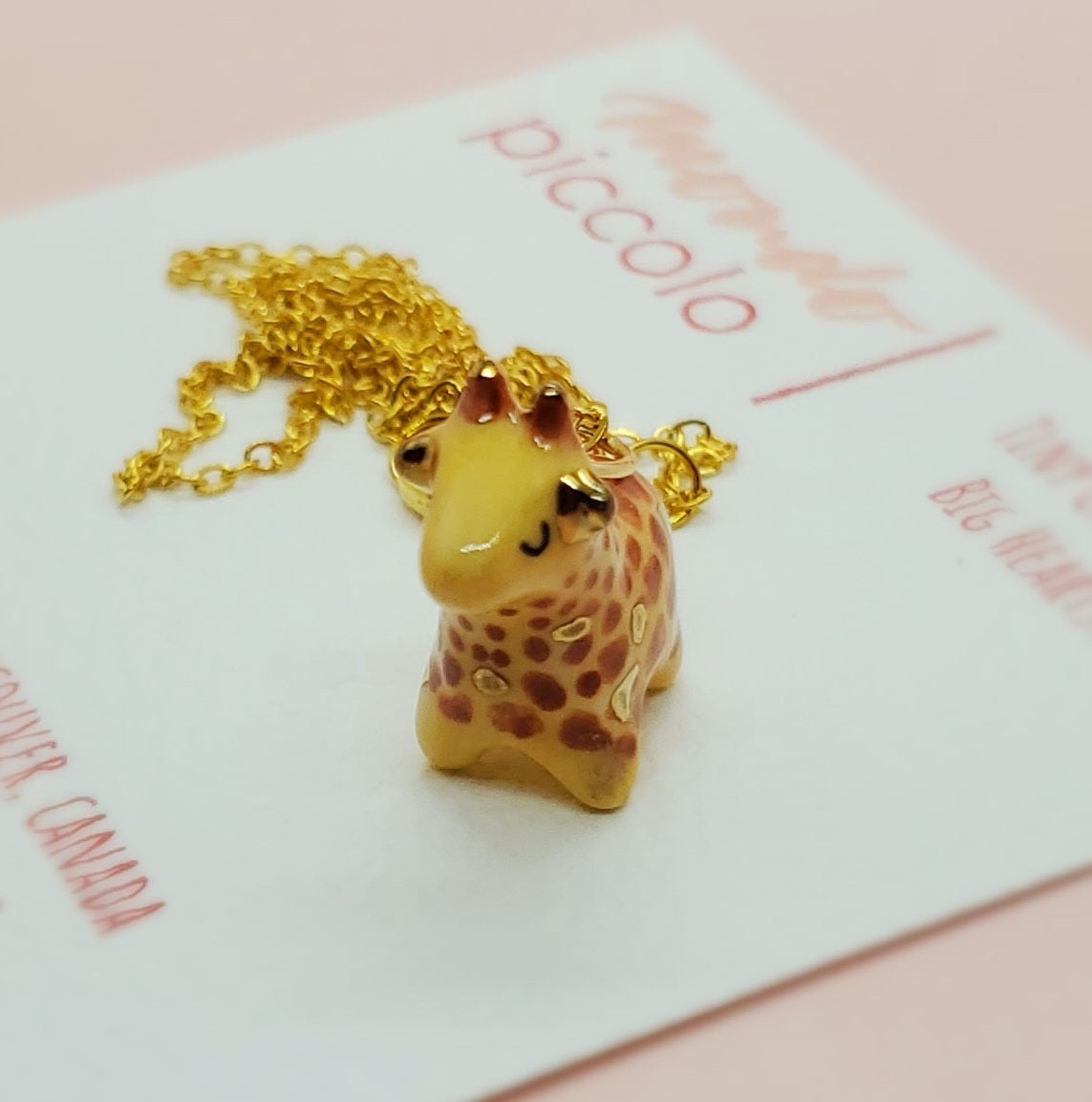 Giraffe Pendant Necklace