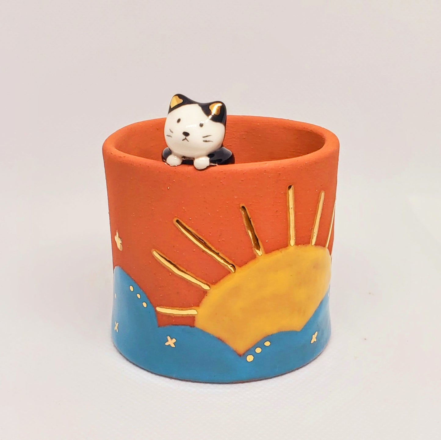 Cat Pen Holder Cup