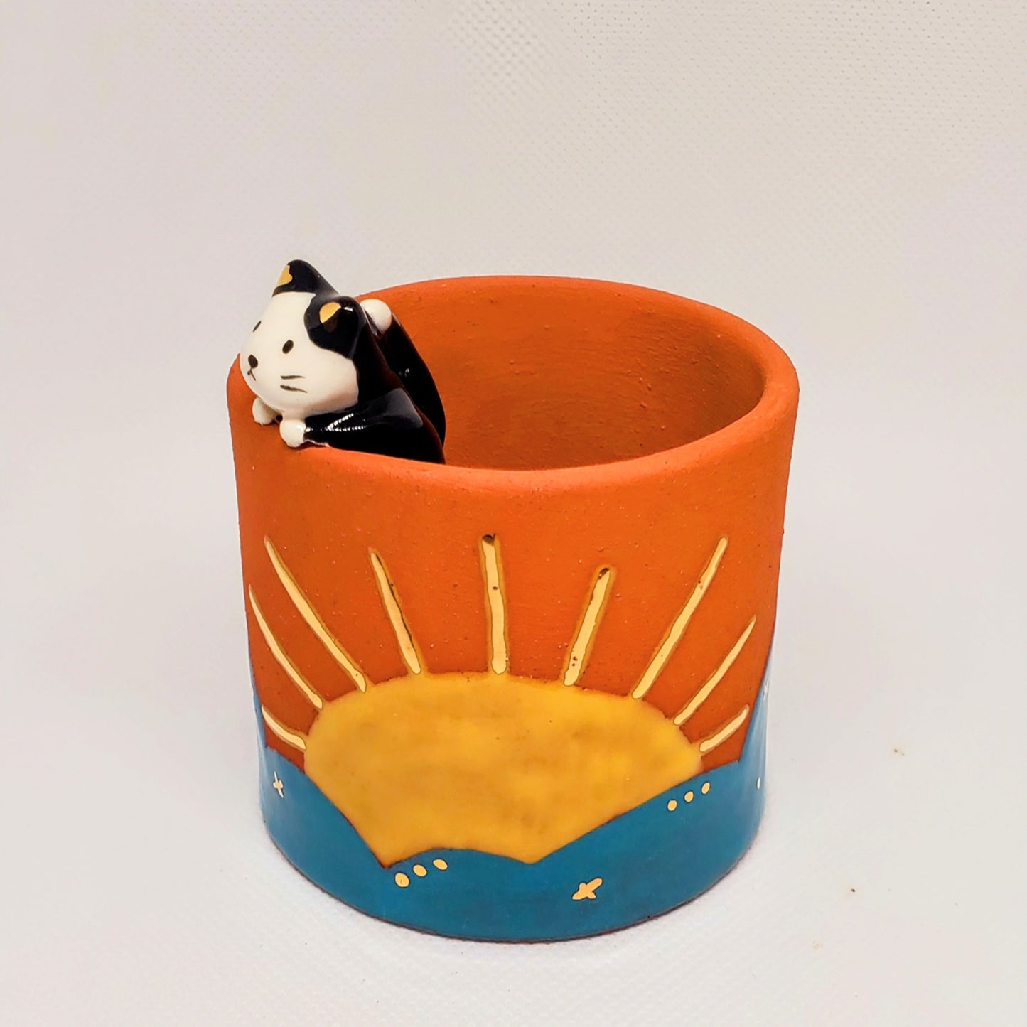 Cat Pen Holder Cup