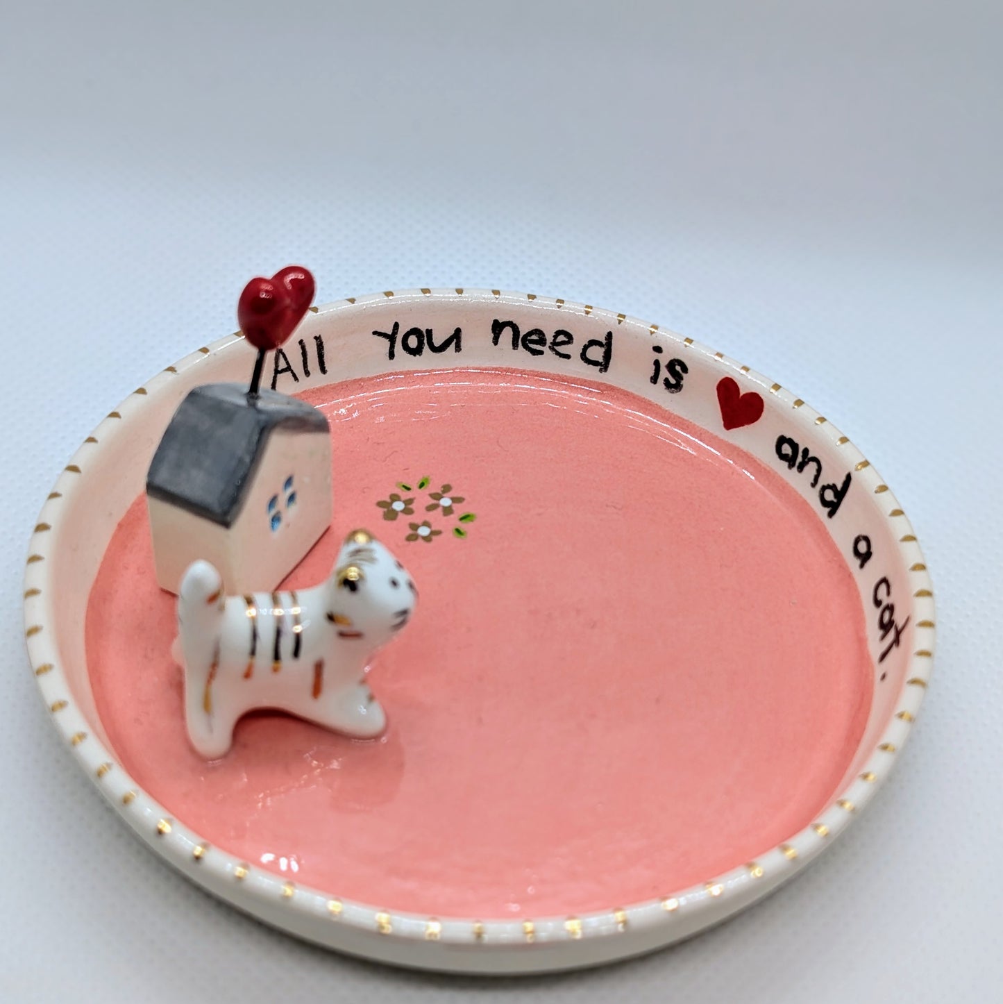 Cat Love Trinket Dish