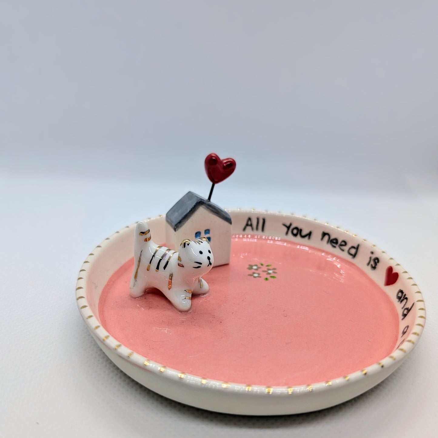 Cat Love Trinket Dish