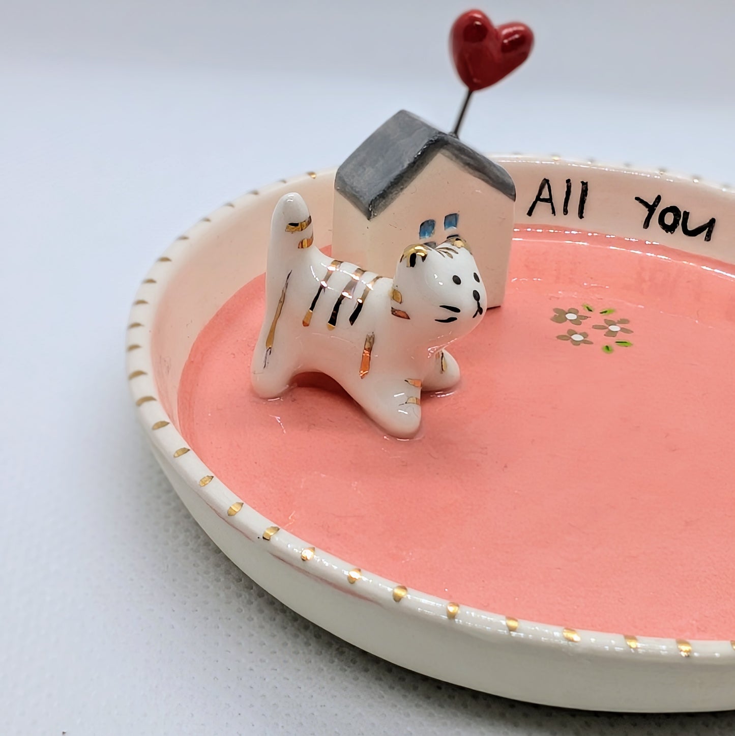 Cat Love Trinket Dish