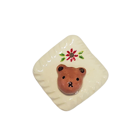 Ceramic Bear Pin